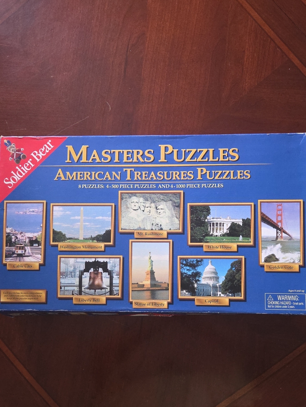 Masters Puzzles American Treasures Jigsaw Puzzle Set -8 Puzzles New/ Unopened